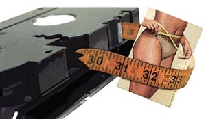 여배우 다이어트 비디오의 특수효과들