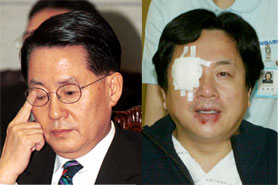 DJ정부 인사 박지원 최규선 실명위기로 선처 호소