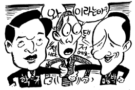 이명박 - 손학규 대구 방문