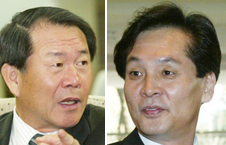 [정형근·공성진 의원] 한나라당 중앙위 의장 선거 ‘신경전’
