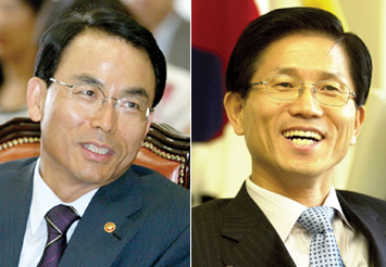 진대제 장관 VS 김문수 의원 ‘얄궂은 운명’