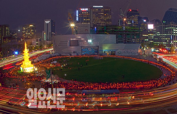 부처님 오신날 맞이 석가탑 점등식 개최