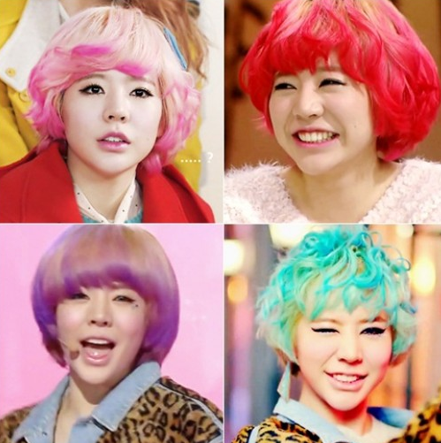 써니 알록달록 투톤헤어, 아이스크림처럼 달콤해~