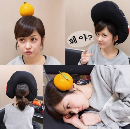 장나라, 중전마마 변신? 오렌지·목베개가 가채로~