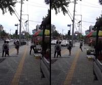 '대구 패륜남' 동영상 일파만파, 노점상 수박 걷어찬 뒤 '낄낄'