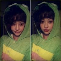 오연서 잠옷셀카, 뽀글펌에 입술 쭉…"이렇게 귀여웠나?"