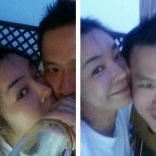 이혜영 재혼 남편 얼굴 초근접 셀카 "훈남포스 철철"