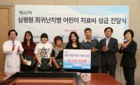 건강보험심사평가원, 길병원 희귀난치병 어린이에 성금 전달