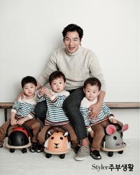 '세 쌍둥이 아빠' 송일국, "딸 쌍둥이 낳아 '우리·나라'로 이름 짓고파"