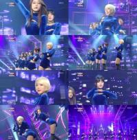 '뮤직뱅크' AOA, 블루벨벳 섹시 의상으로 캣우먼 변신 '남심 올킬'