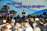 [포토] 윤장현 광주시장, 2014 종무식서 공직자 노고 위로