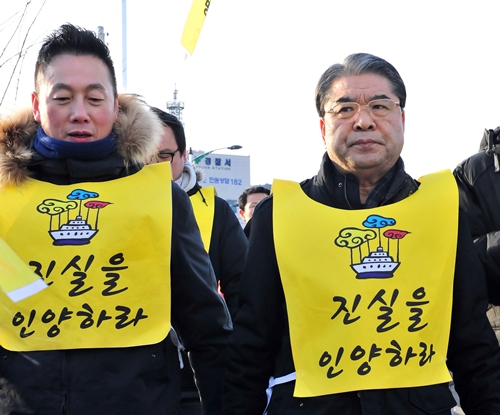 이재정 경기교육감, 세월호 도보행진 참여