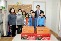 김동찬 광주시의회 부의장, 동운지역아동센터 설맞이 방문