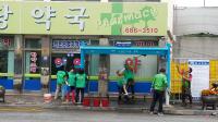 여수시 율촌면 머물고 싶은 버스정류장 청결활동 실시