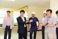 이청연 인천교육감, 9월 개교 예정 학교 방문