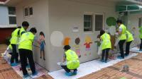 금천구, 독산초등학교 아름다운 등굣길 만들기 벽화 봉사