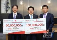 경남은행·부산은행, ‘BNK 바람통장·단비통장’ 기부금 기탁