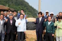 이낙연 전남지사, 장흥 삼산간척지 숲 조성현장 방문