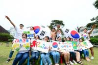 [포토] 대구보건대, 리우올림픽 태극전사 '바디페인팅 응원'