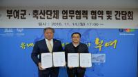 부여군, 축산단체와 업무협약 체결 
