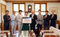 최길수 소방관, 모교인 계명대에 발전기금 500만원 전달