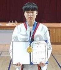 부강중 장우석, 태권도 남자 중등부 웨터급 금메달