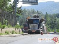 경상남도도로관리사업소 발주 지방도 재포장 공사 불법으로 얼룩져