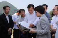 김은경 환경부장관 대청호 녹조 발생상황 점검