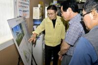 김일권 양산시장, 폭염 속 건설현장 안전점검 나서