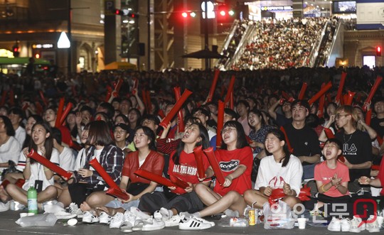 아시안게임 축구 결승전 길거리응원