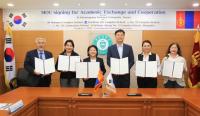 경상대, 몽골 5개 고교와 교류협정 체결