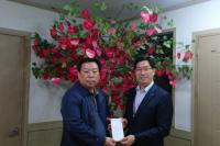 한국공항공사 부산본부, 김해 원룸 화재사건 피해자에 후원금 전달