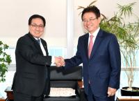 이철우 지사, 유영민 장관과 면담…예타 통과·국비 지원 등 현안사업 5건 건의