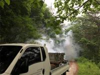 사천시, 소나무재선충병 지상연막방제 실시