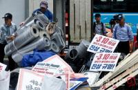 우리공화당 광화문 천막 철거 후 인근 이동…트럼프 방한 협조 차원 