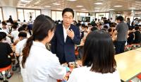 [포토] 파업 급식 현장 찾은 임종식 경북교육감