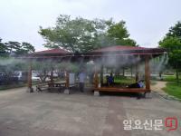 김천시, 폭염대응 쿨링포그 설치 가동
