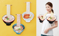 [아이디어세상] 한 젓가락의 행복 순간 '면 요리 본뜬 수건'