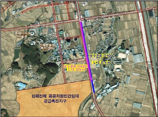 이중굴착 방지 주민 불편 최소화 사업 위치도