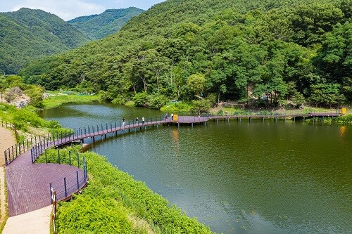 구 수성구 범물동 대덕지 전경. (사진제공=대구수성구청)