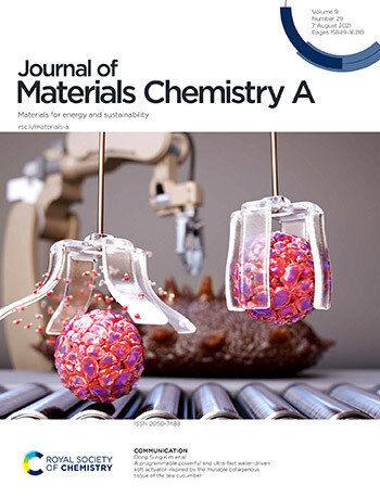 '재료화학 A 저널(Journal of Materials Chemistry A)' 표지논문으로 게재된 포스텍 연구팀 연구성과 (사진=포항공과대 제공)