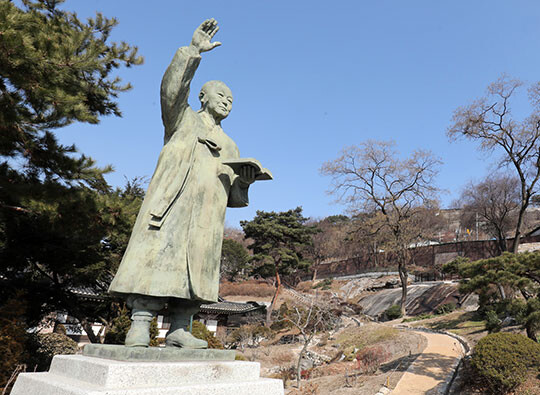 이승만 전 대통령 동상. 사진=박정훈 기자