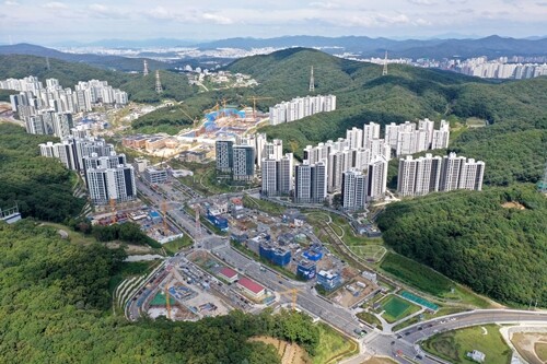 이재명 경기지사와 자산관리업체 화천대유자산관리 등을 둘러싸고 정치권에서 특혜 논란이 일고 있는 가운데 지난 9월 24일 경기 성남시 분당구 대장동 개발사업 현장에서 작업이 진행되고 있다. 사진=박정훈 기자