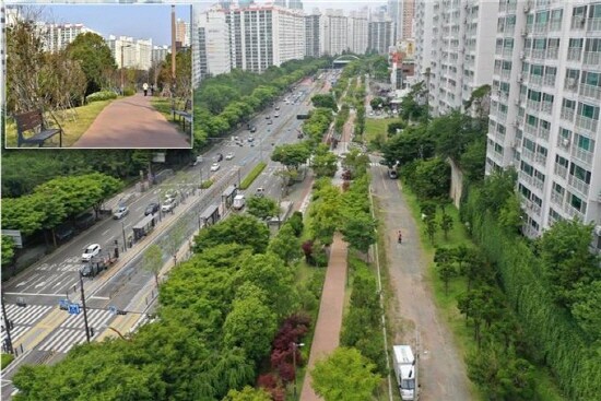 도심 숲길(올림픽교차로~미포, 송정~동부산관광단지 경계) 전경