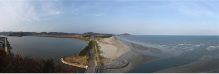 백령공항 건설 예정지 전경. 사진=인천시 제공