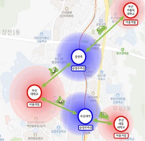 시범지역 안내도. 사진=부산시