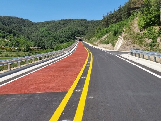 용산-아지간도로 전경. 사진=경남도 제공