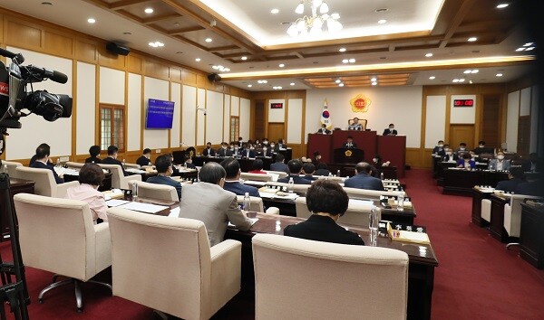 대구시의회가 22일 제3차 본회의서 제·개정 조례안 12건 최종 의결하며 9대의회 원구성 후 첫 회기를 마무리했다. 사진=남경원 기자