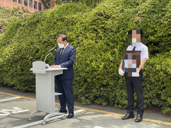 공시생 1주기 추모식 장면. 사진=부산교육감직인수위원회 제공
