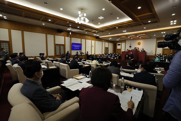 지난 16일 대구시의회에서 제295회 정례회 제2차 본회의가 열리고 있다. 사진=남경원 기자